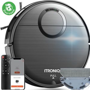ITRONIQ Robotstofzuiger met Dweilfunctie - 120minuten - Met Oplaadstation - Robotstofzuigers - Huisdieren - met Dweil - Luxe Robotstofzuiger - Dweilrobot - Automatisch opladen - met App of afstandsbediening te gebruiken