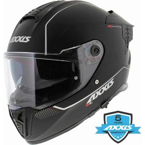Axxis Hawk SV Evo Integraal helm solid mat zwart XL - Motorhelm / Brommerhelm