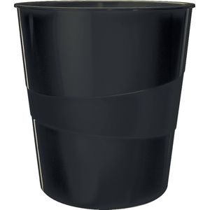Leitz WOW Papierbak - 15 Liter - Zwart