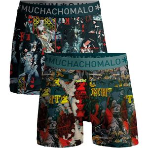 Muchachomalo Jongens Boxershort - 2 Pack - Maat 122/128 - Jongens Onderbroeken