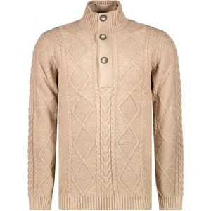Cars Jeans CRAYS Knit Botton Khaki Heren Trui - Maat XXL