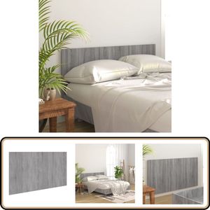 vidaXL Hoofdbord 160x80 cm Grijs Sonoma Eiken Hoofd Bord - Hoofdborden - Houten Hoofdbord - Grijze Hoofdbord - Bedroom Decor