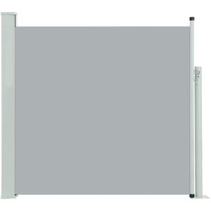 vidaXL Uittrekbaar Tuinscherm 170x300 cm Grijs Balkonscherm - Zonwering - Buitenschilderij - Privacy Screen - Terrassenscherm