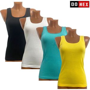 4 Pack Top kwaliteit dames hemd - 100% katoen - Lana - Maat M