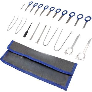 20 stuks Set voor Radio Navi Demontage Gereedschap - Stereo Extractor Sleutel en Tool