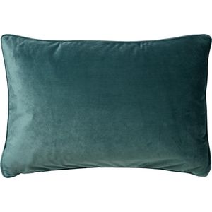 Dutch Decor FINN - Kussenhoes velvet 40x60 cm - Sagebrush Green - groen - met rits