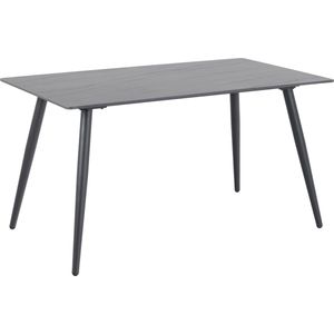 Eettafel Bandita Rechthoek Keramiek Zwart 140cm - Giga Living