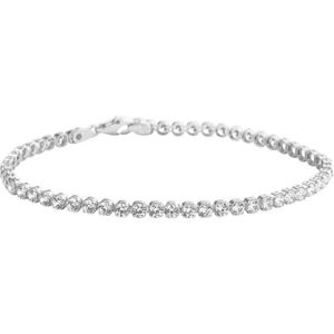 Glams Tennisarmband Zirkonia 3,0 mm 19 cm - Zilver