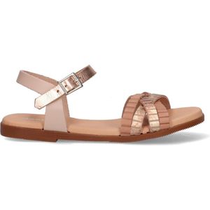 Braqeez 423004-596 Meisjes Sandalen - Roze/Beige - Leer - Gesp