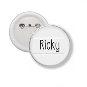 Button Met Speld 58 MM - Ricky