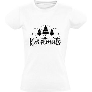 Kerstmuts Dames T-shirt | Kerst | Muts | Christmas | Kerstmis | Winter | Kerstkado | Kersttshirt | Wit