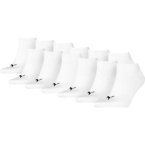 Puma Sneaker Plain (12-Pack)  Sokken - Maat 39-42 - Unisex - wit/zwart