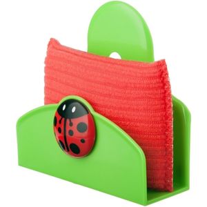 VIGAR Ladybug sponshouder met zuignap, rood/groen 3394