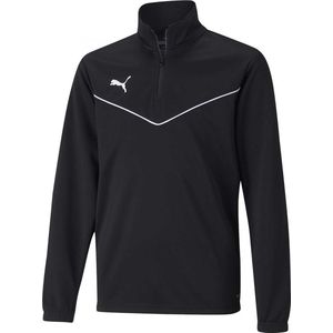 Puma Teamrise Ziptop Kinderen - Zwart | Maat: 116