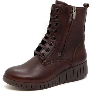 Marco Tozzi Dames Veterboot - 25235-362 Bruin - Maat 38