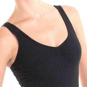 Dancer Dancewear® Balletpak dames zwart | ""Sylphide"" | met sierlijk kruisende bandjes | Maat XL | Maat 40