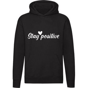Stay Positive Hartje Hoodie | blijf positief |mental coaching | sweater | trui | unisex