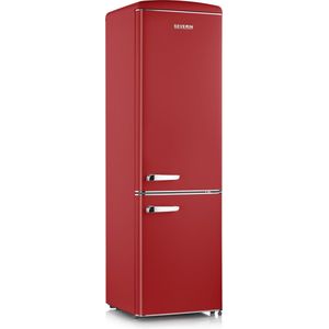 Severin RKG 8917 - Koel-vriescombinatie - 244 Liter - Retro - Rood