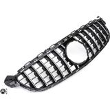 Sport Grille geschikt voor Mercedes W205 C63 PANAMERICANA (ALLEEN C63) zwart / chroom