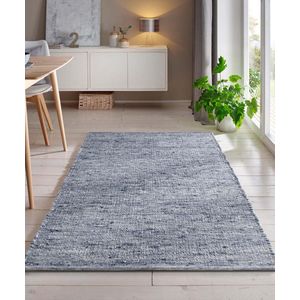 Wollen vloerkleed - Bokn blauw 250x250 cm