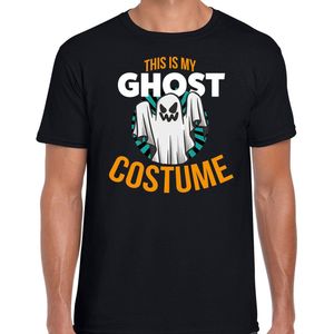 Verkleed t-shirt ghost costume zwart voor heren - Halloween kleding XXL