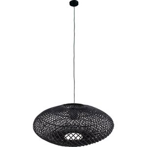 DKNC - Hanglamp Terni - Rotan - 46x46x20 cm - Zwart