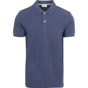 Profuomo - Piqué Poloshirt Indigo - Modern-fit - Heren Poloshirt Maat S