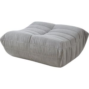 Voetenbank Kodsø 35x80x65 cm microvezel grijs [en.casa]