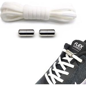 Elastische Veters - (Wit) - Elastische kinder veters - Sport veters - Elastische schoenveters - Capsule