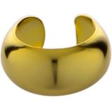 Oorbellen | Ear Cuff | Gold plated ear cuff, gladde band