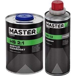 MASTER TROTON HS Blanke lak set 1L + 0.5L verharder | Autoschadeherstel | Autolak | Premium kwaliteit
