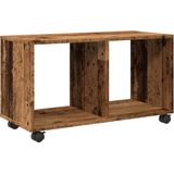 vidaXL - Rolkast - 72x33x42,5 - cm - bewerkt - hout - oud - houtkleurig