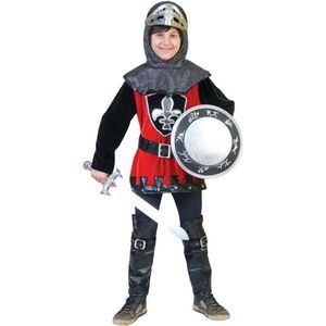 Middeleeuwse & Renaissance Strijders Kostuum | Kentgeenvrees Ridder | Jongen | Maat 116-140 | Carnaval kostuum | Verkleedkleding