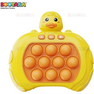 Booyaka® Push & pop it game Eend - Popit - Push game - Siliconen - Pop it game - Push pop it- Quick Push Pop-it Controller - Pop-it spel - reflexen testen -Eend- Anti Stress Speelgoed - Jongens - Meisjes - Motoriek Speelgoed - Controller