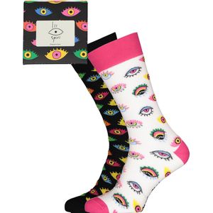 Spiri Ibiza Socks Lollipop Gift Box - unisex sokken (2-pack) - Maat: 36-40