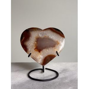 Gems by Emms - Agaat Hart op standaard - Edelstenen - Edelsteen op standaard