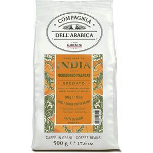 Compagnia dell'Arabica - Italiaanse koffie-India 500 gram Monsooned Malabar 'Single Origin' koffiebonen