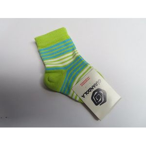 Sokken - 2 pack - Gestreept - Groen , blauw , wit - 3 / 6 maand