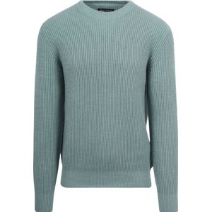 Marc O'Polo - Pullover Wol Blend Staalblauw - Heren - Maat M - Regular-fit