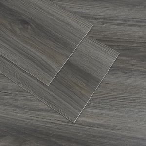 Zelfklevende Vloertegels met Houteffect - Grijsbruin Vinyl Planken (90 cm x 15 cm) - 10 Stuks - Ideaal voor Badkamer en Keuken