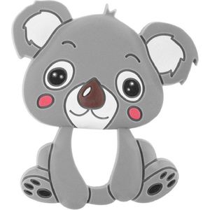 Akuku | Koala beer | siliconen bijtring | hanger | grijs 0+ maanden