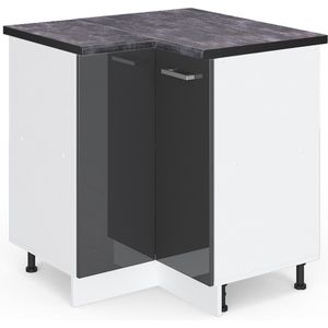 Vicco R-Line Keuken Hoekkast – 75.6 cm , WB Antraciet Antraciet Hoogglans , WB Antraciet