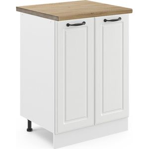 Vicco R-Line Keuken Keukenonderkast – 60 cm , WB Eik Wit Landhuis , WB Eik