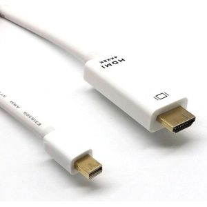 Mini DisplayPort 1.2 naar HDMI 1.4 kabel (4K 30 Hz) / wit - 1,8 meter