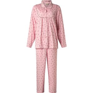 Lunatex tricot dames pyjama 4216- Leaves - XL - Blauw.