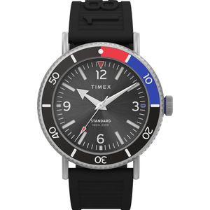 Timex Standard TW2V71800 Horloge - Rubber - Zwart - Ø 42 mm