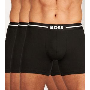 HUGO BOSS Bold boxer briefs (3-pack) - heren boxers normale lengte - zwart - Maat: S