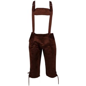 Oktoberfest - Lederhose - Rudi - Kort - Donkerbruin - Carnaval kostuum heren - 54/56