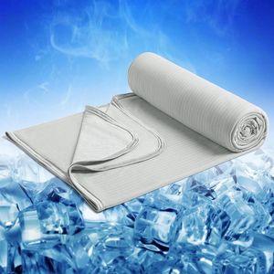 Zomerdeken van microfiber | Zelfkoelende koeldeken | Dubbelzijdige gezellige deken | Grijs 150 * 200cm