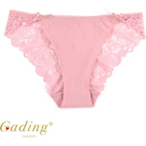 Gading® Sexy Dames Onderbroeken Zomer -lace Ondergoed- Kant Slips -2 pack- roze - L
